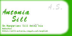 antonia sill business card